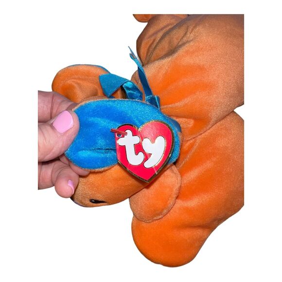 1998 Vtg Ty Beanie Baby Pillow Pal Kolala Koala Plush Orange 12" Original tags - Picture 2 of 9
